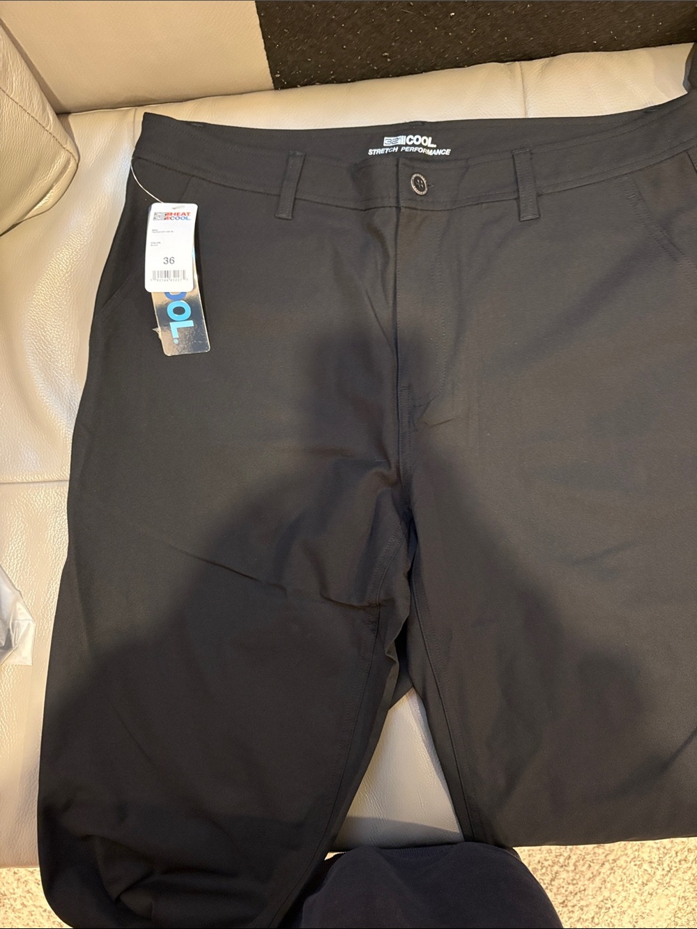 32 cool Men's Black Performance Stretch Shorts -